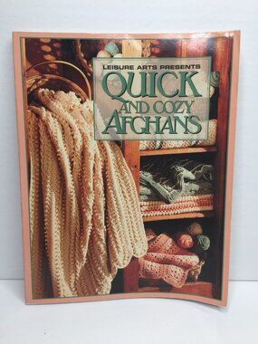 Leisure Arts Quick and Cozy Afghans Book Crochet Patterns